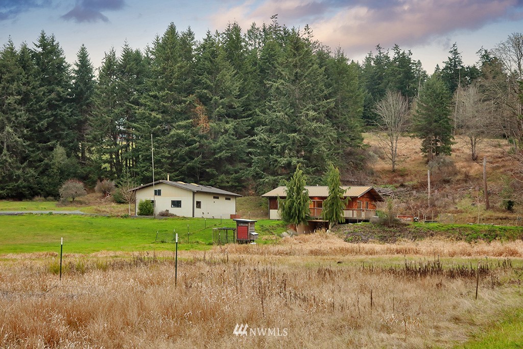 6301 Wahl Road Freeland, WA 98249 - Photo 1 of 40 a backyard of a house with yard and trampoline