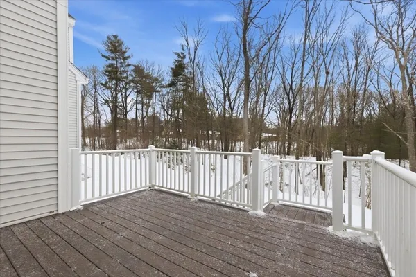 a view of a wooden fence