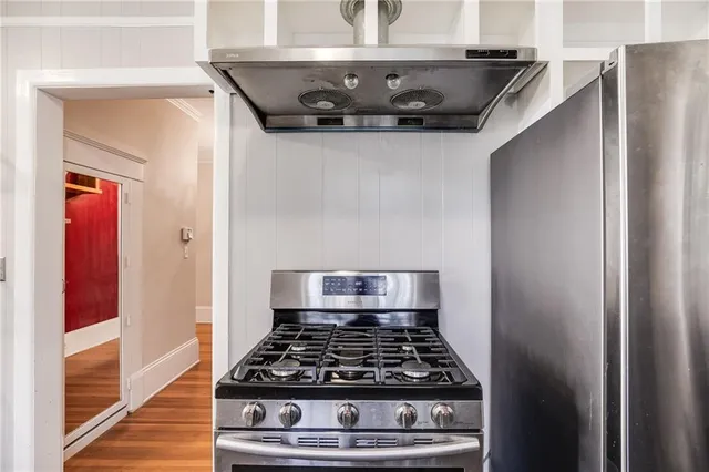 a close view of stove