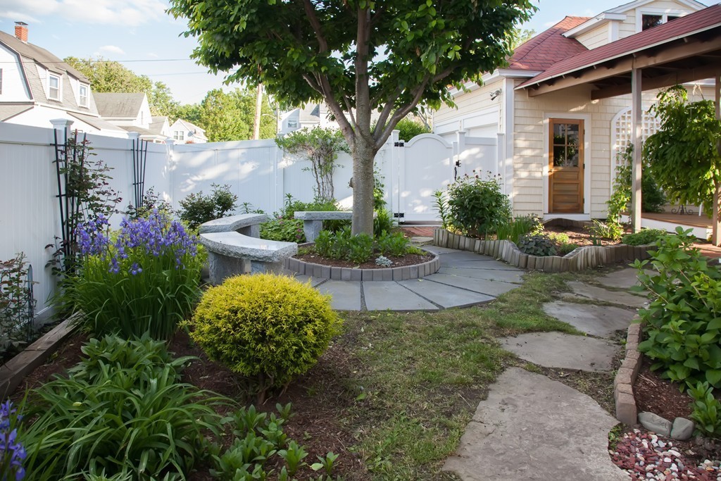 129 Fort Point Road Weymouth, MA 02191 - Photo 24 of 30 a view of a garden with plants