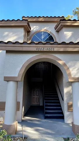 a view of a door of the house