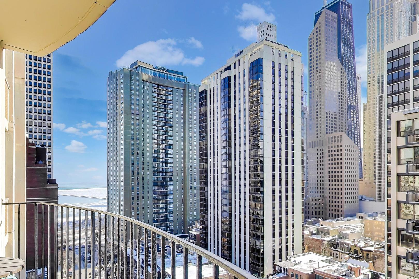 40 East Cedar Street, Unit 18B Chicago, IL 60611 - Photo 17 of 24 a view of a balcony with door