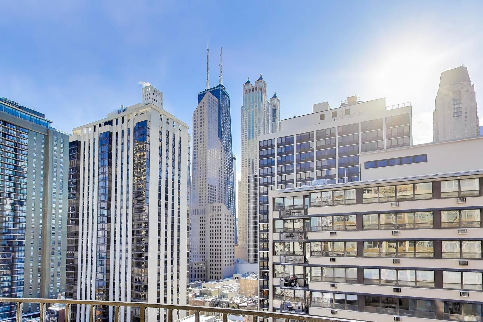 40 East Cedar Street, Unit 18B Chicago, IL 60611 - Photo 20 of 24 a front view of a building with glass windows