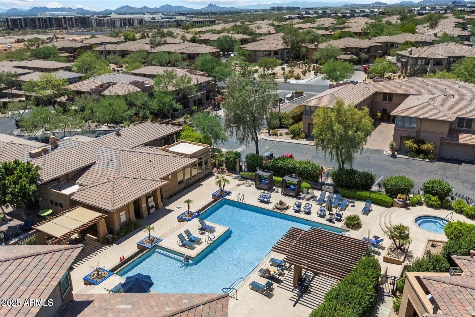 19777 North 76th Street, Unit 1229 Scottsdale, AZ 85255 - Photo 23 of 25 an aerial view of a houses with a lake view