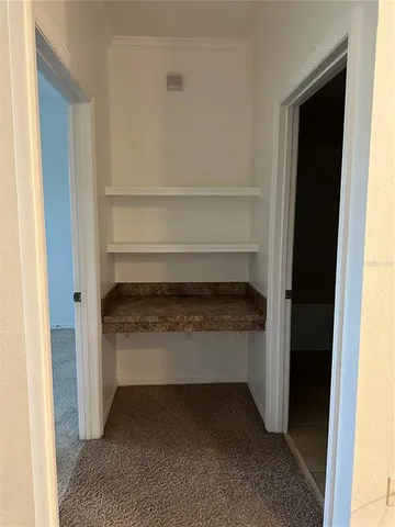 a view of storage and utility room in a room