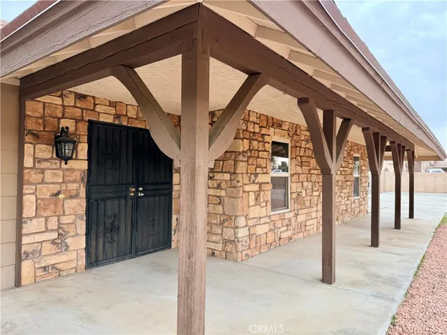 a view of front door