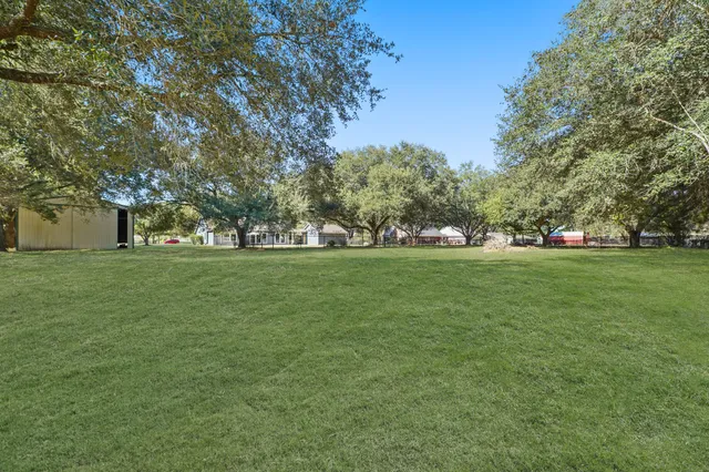 a view of yard with trees
