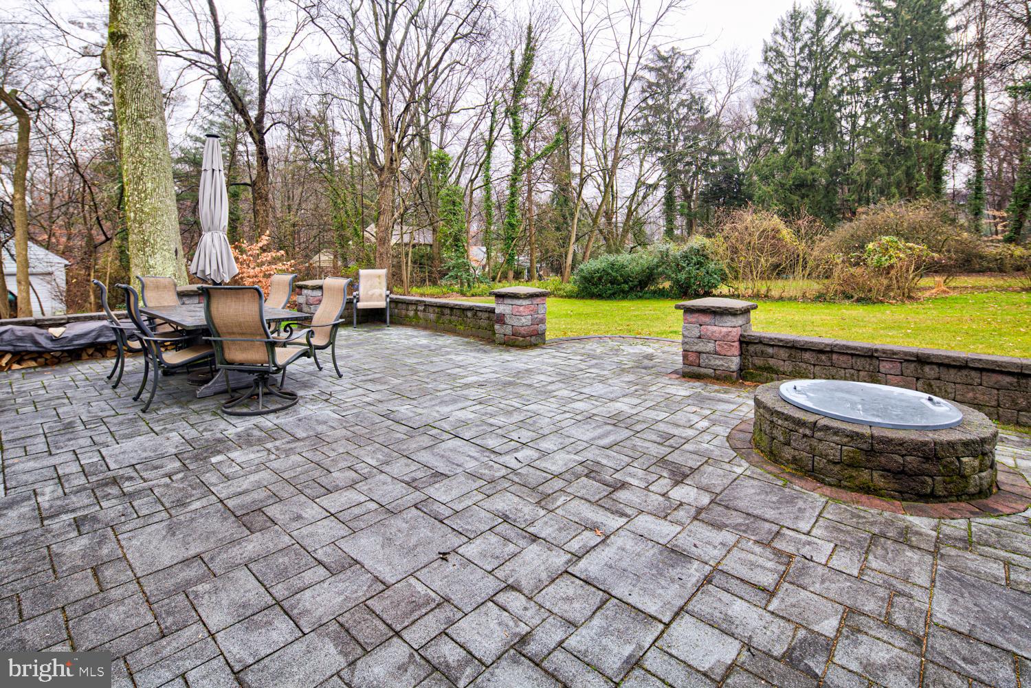 2012 Silverside Road Wilmington, DE 19803 - Photo 22 of 28 Patio with built in firepit