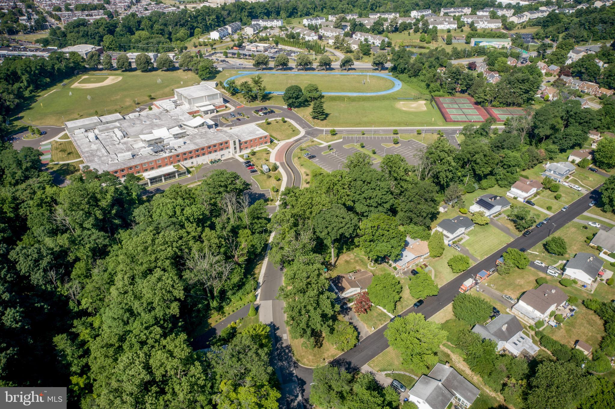 300 Old Farm Road Wyncote, PA 19095 - Photo 54 of 59 Aerial view (center) w/Cedarbrook MS (upper left)