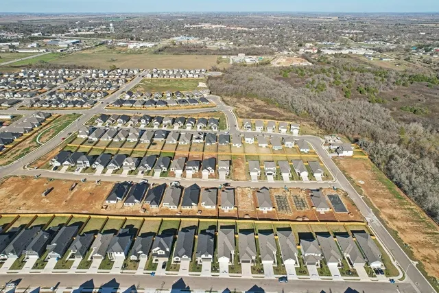 a view of tall building with door