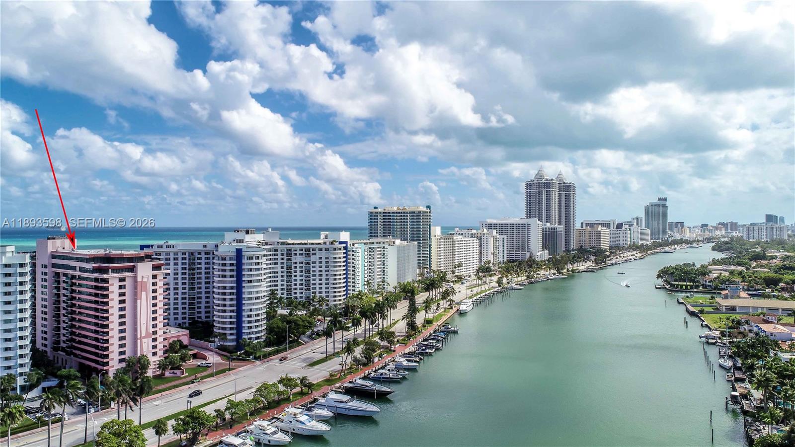 5225 Collins Avenue, Unit 1411 Miami Beach, FL 33140 - Photo 33 of 36 a view of a city with tall buildings