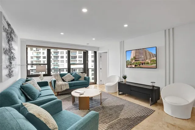 a view of kitchen and dining area with furniture