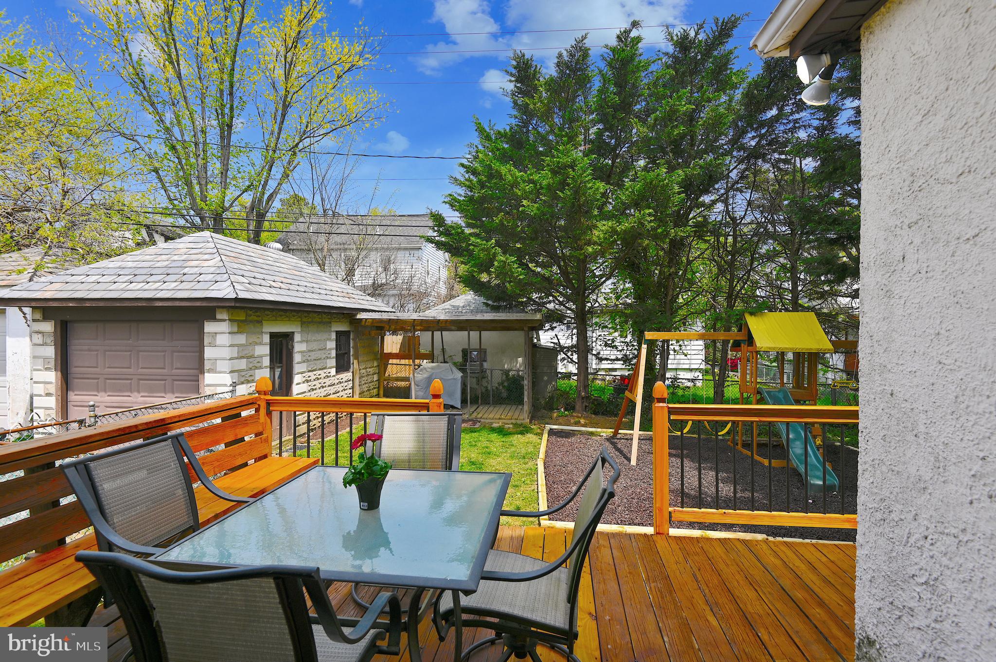 511 Kingston Road Baltimore, MD 21229 - Photo 34 of 45 REAR DECK & GARAGE