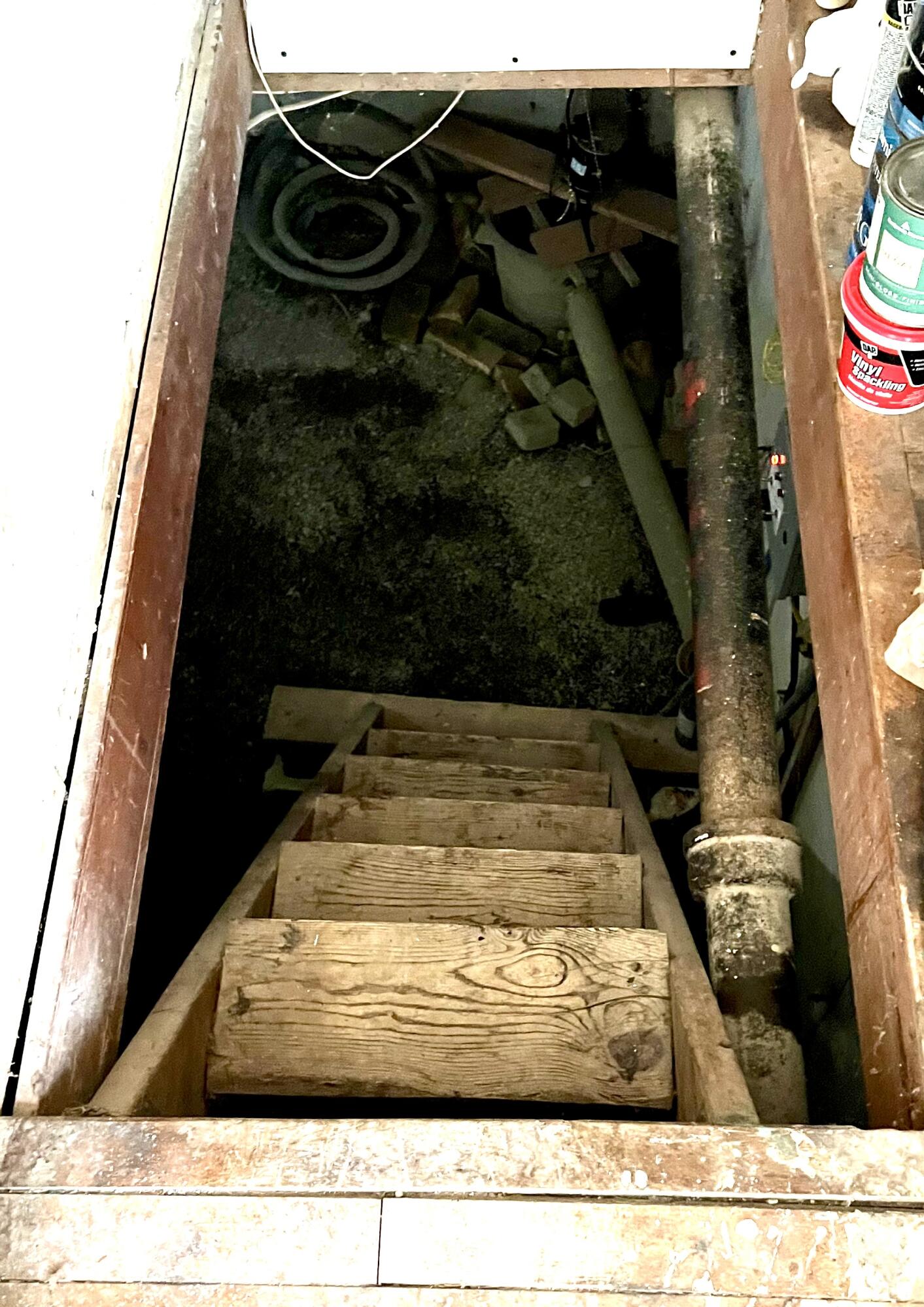 38 Indian Point Road Bar Harbor, ME 04609 - Photo 62 of 75 Stairs to basement in house