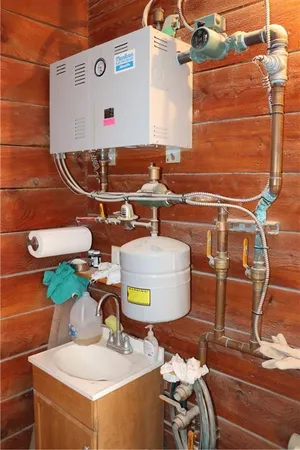 a living room with a fireplace furniture and a fireplace