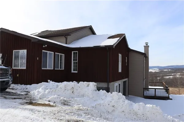 a front view of a house