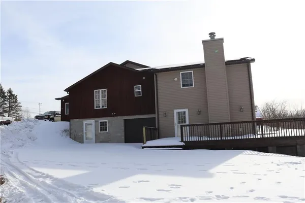 a front view of a house