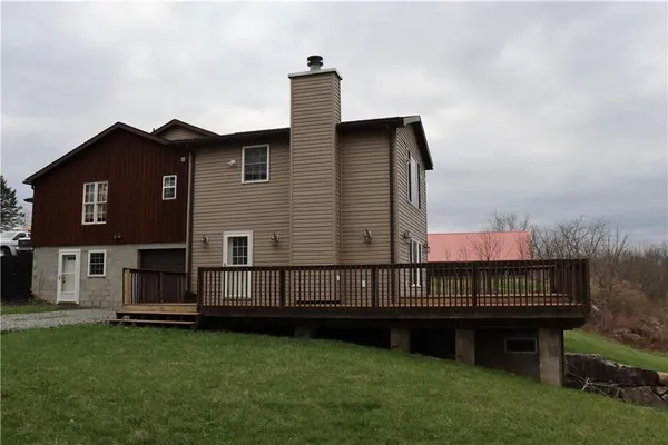 a house view with a garden space