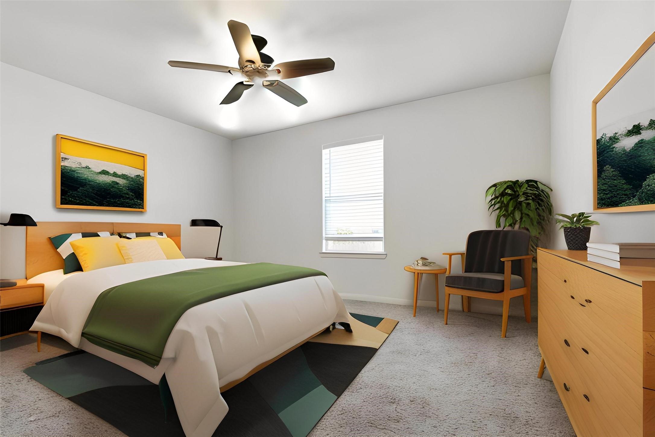 2044 Mule Ridge Drive Katy, TX 77493 - Photo 31 of 38 a bedroom with a bed and a couch