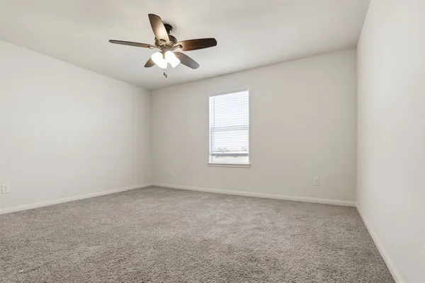 a view of a park with swings