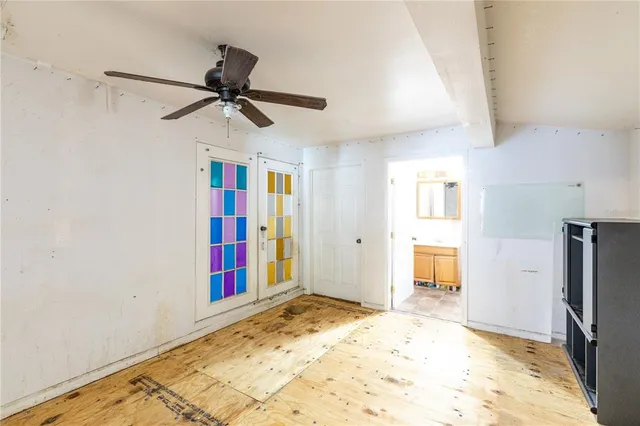 a view of an empty room