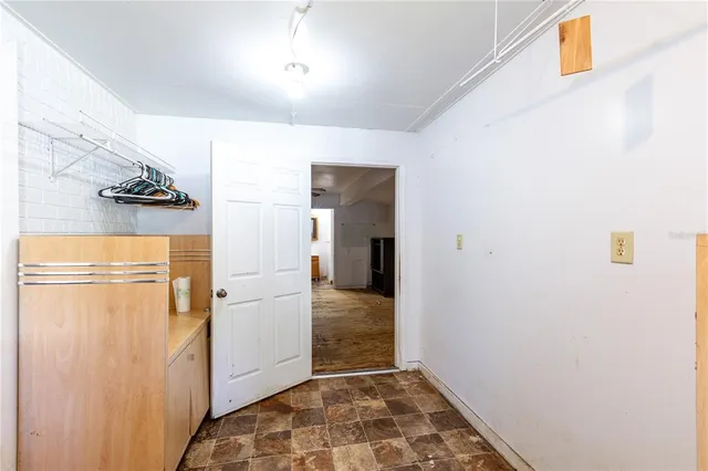 an aerial view of a yard