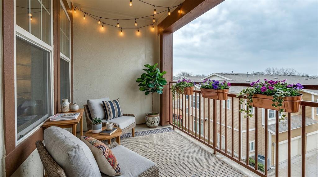 1600 Abrams Road, Unit 54 Dallas, TX 75214 - Photo 23 of 23 a view of a balcony with furniture