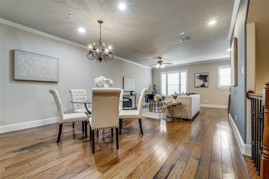 1600 Abrams Road, Unit 54 Dallas, TX 75214 - Photo 3 of 23 a view of a dining room with furniture window and wooden floor
