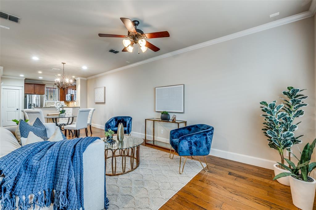 1600 Abrams Road, Unit 54 Dallas, TX 75214 - Photo 7 of 23 a living room with furniture and a potted plant