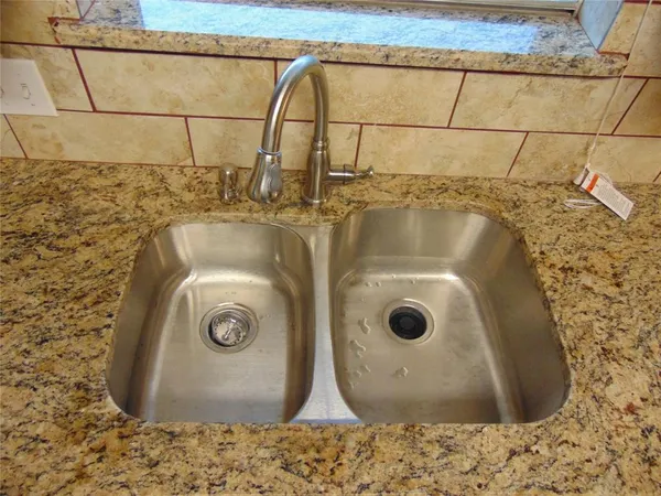 a close view of sink