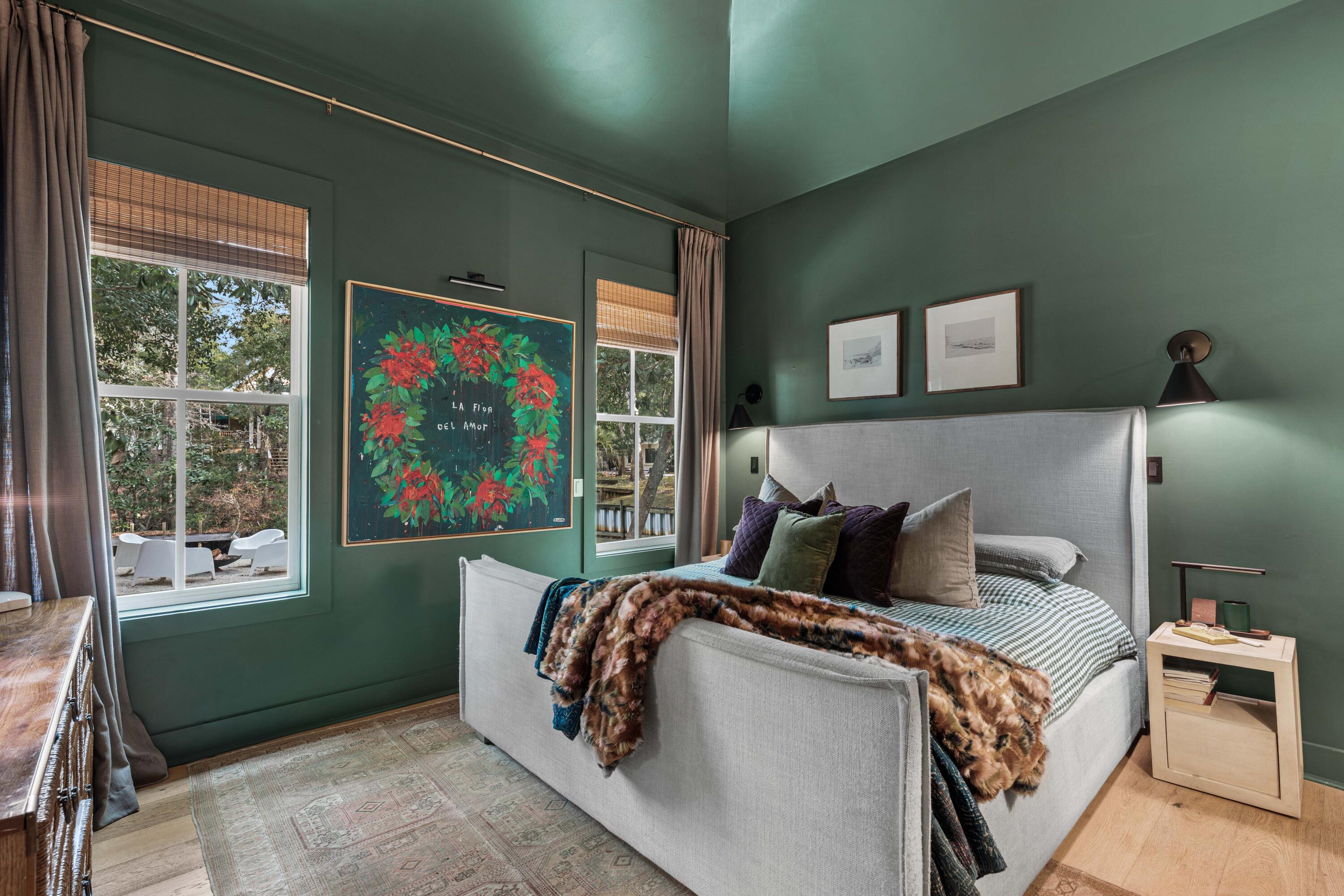 294 West Point Washington Road Santa Rosa Beach, FL 32459 - Photo 23 of 46 a bedroom with a large bed and a window