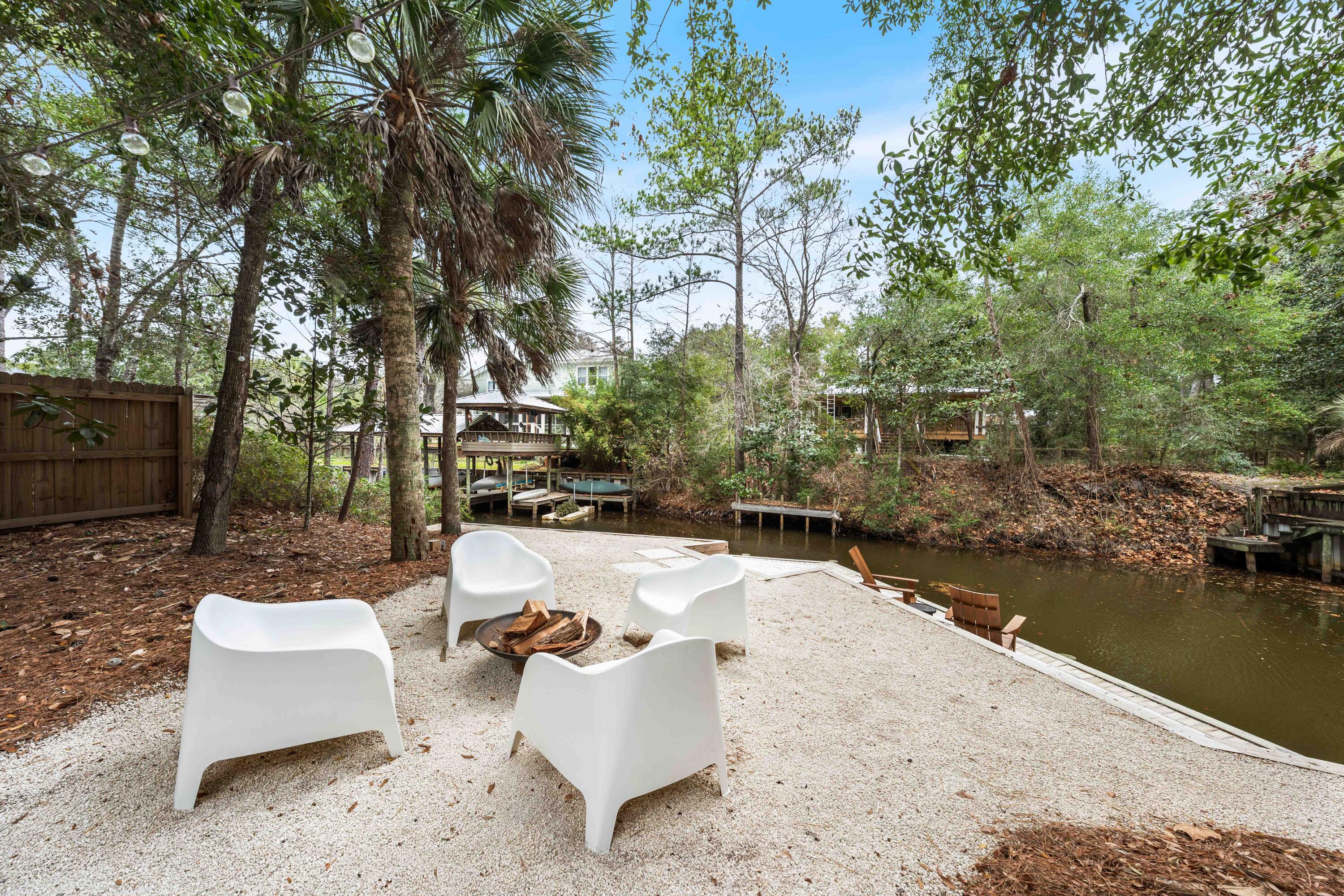 294 West Point Washington Road Santa Rosa Beach, FL 32459 - Photo 40 of 46 a view of a backyard with swimming pool and furniture