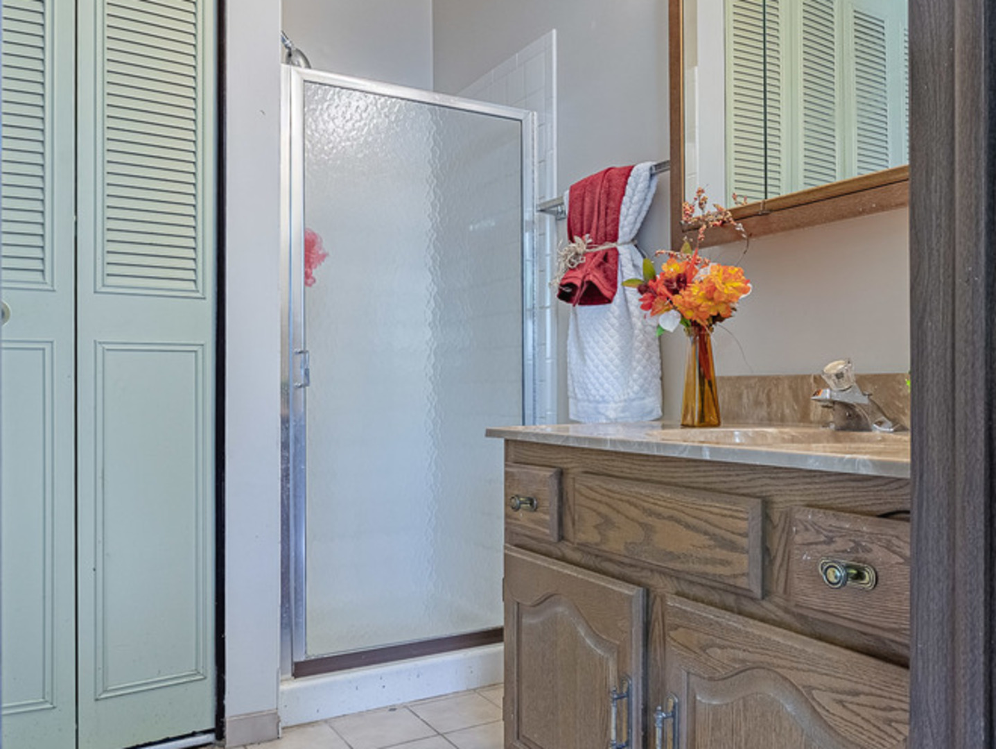 33 Ingleshire Road Montgomery, IL 60538 - Photo 11 of 22 a bathroom with a sink and mirror
