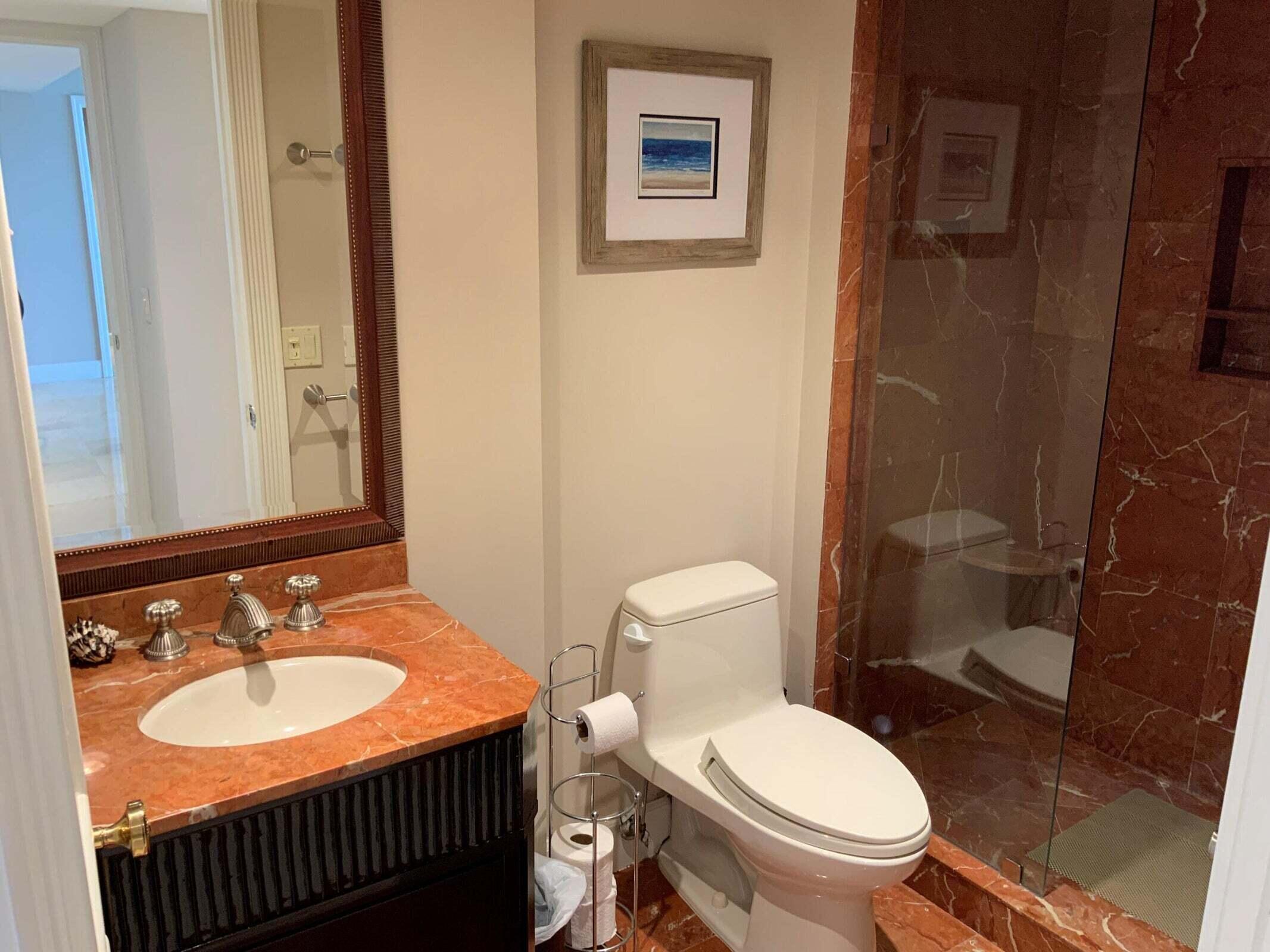 4201 North Ocean Boulevard, Unit 1705 Boca Raton, FL 33431 - Photo 14 of 37 GUEST BATHROOM
