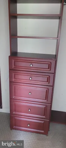 a close view of closet