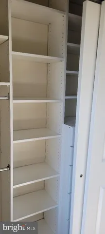 a close view of closet