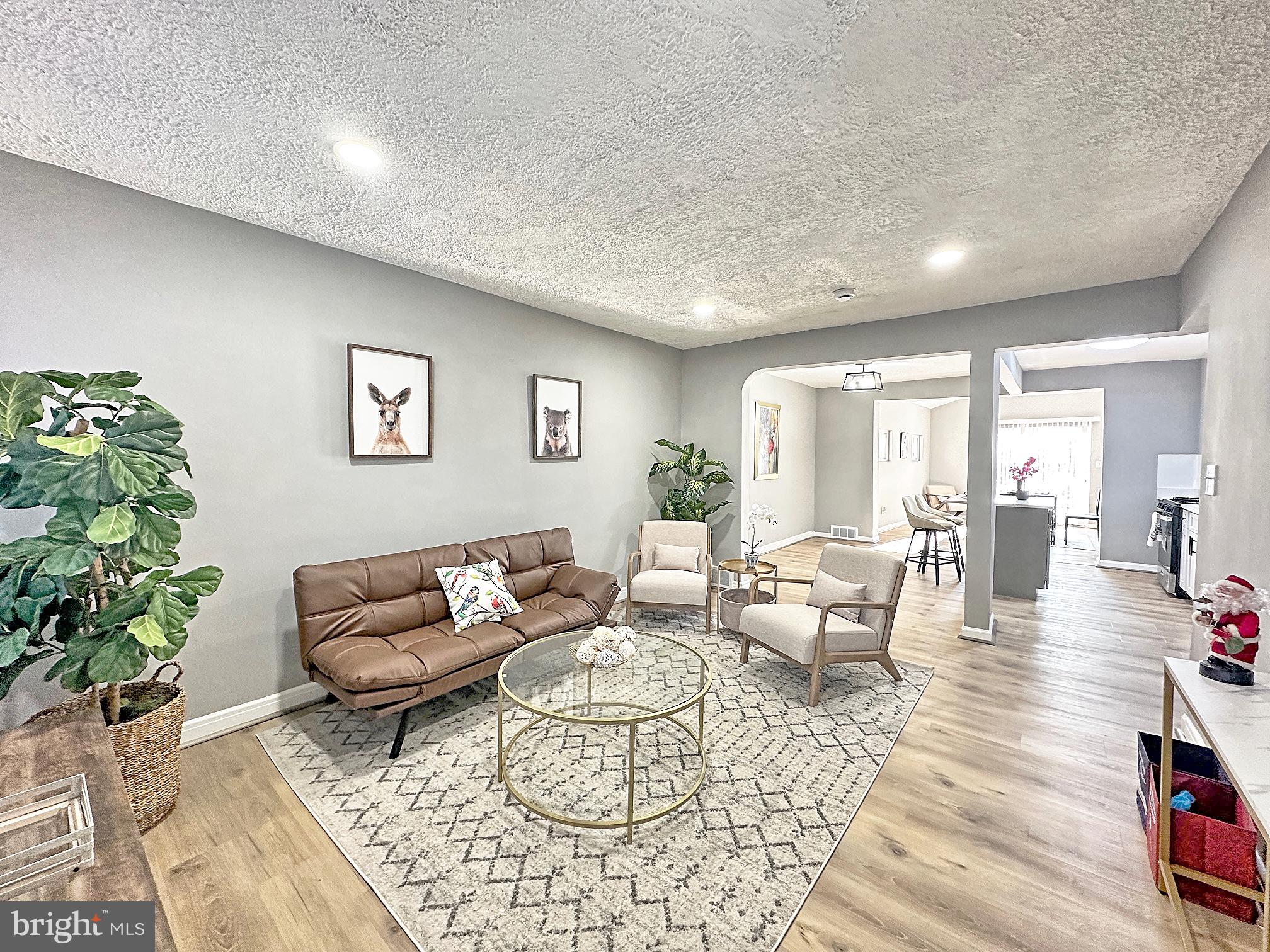 116 Hillvale Road Baltimore, MD 21229 - Photo 5 of 26 a living room with furniture and a potted plant