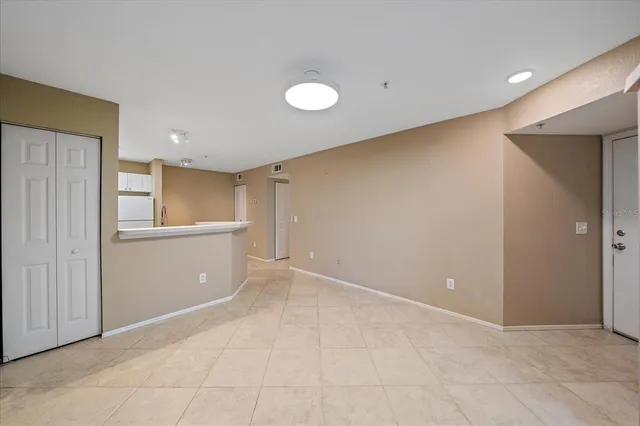 a view of an empty room