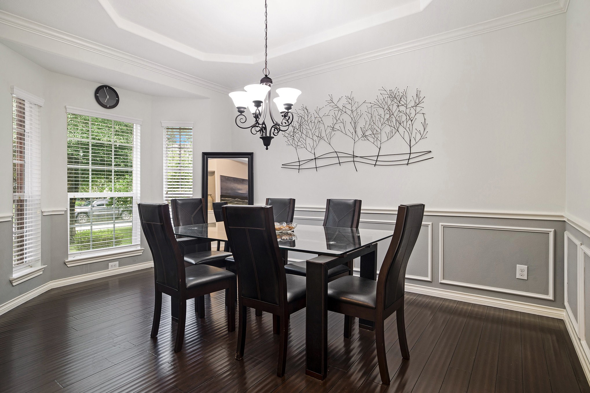 20692 Oakhurst Meadows Drive Porter, TX 77365 - Photo 5 of 37 a view of a dining room with furniture window and wooden floor