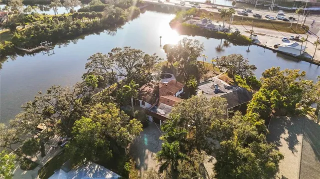 a view of lake and mountain
