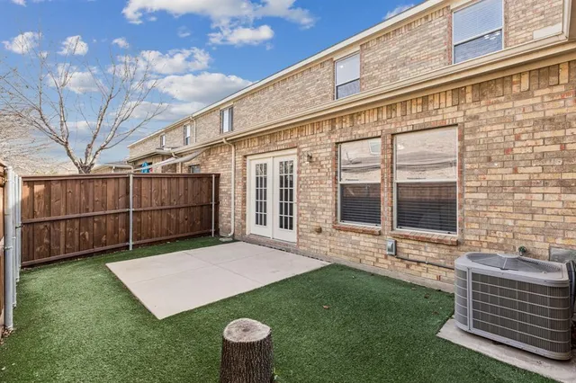 a view of a backyard with a garden