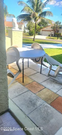 a bench sitting in the middle of a building
