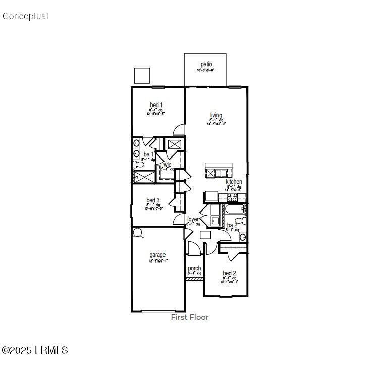 324 Holiday Street Ridgeland, SC 29936 - Photo 12 of 12 Floorplan
