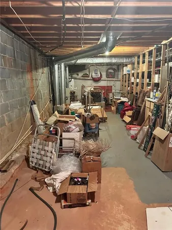 a room with gym equipment