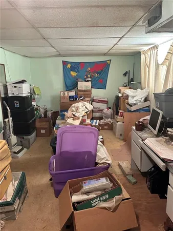 a room with furniture