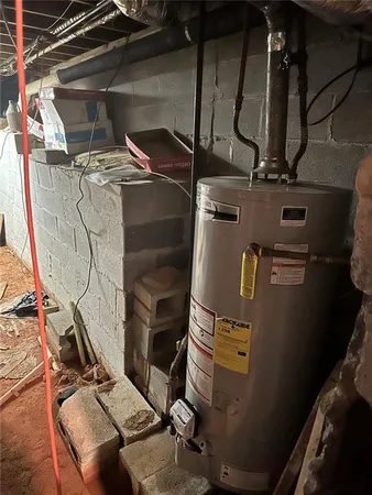 a view of storage and utility room