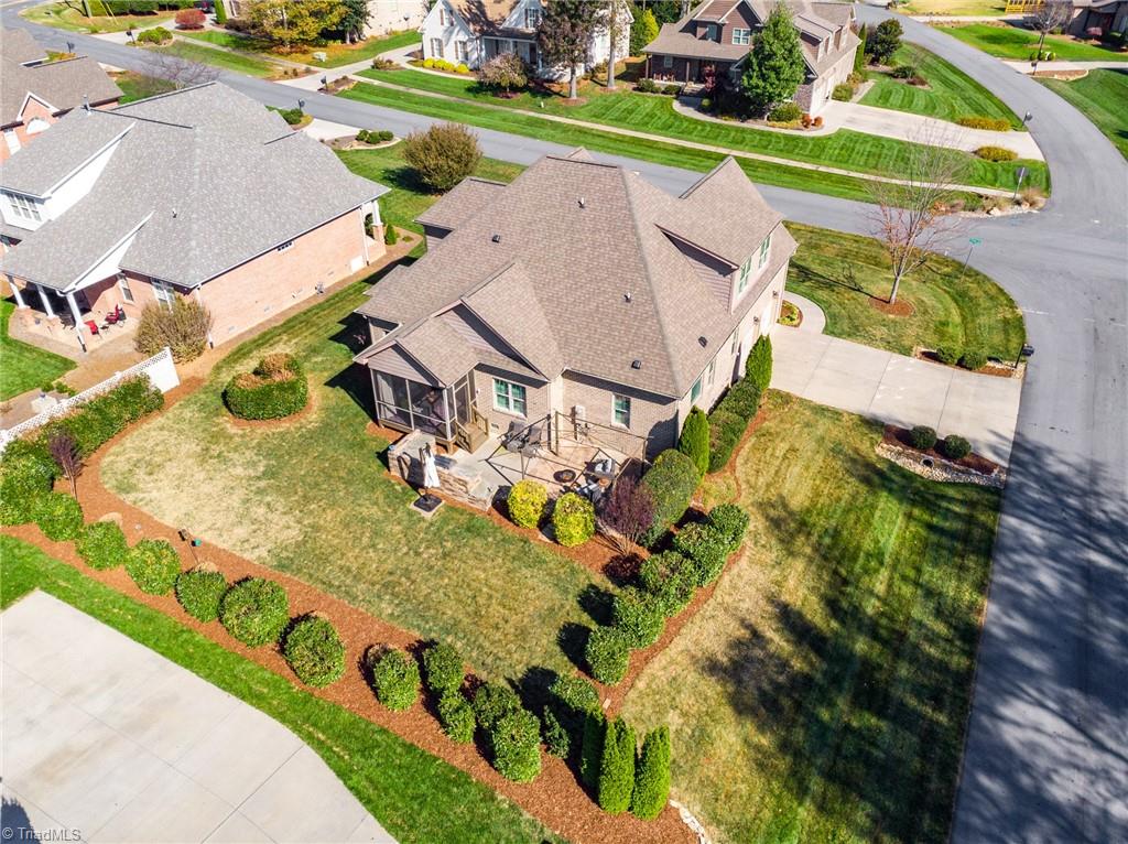 8900 West Pepper Court Oak Ridge, NC 27310 - Photo 47 of 50 Arial Photo- Backyard