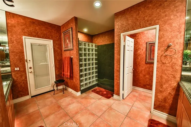 a view of an front door