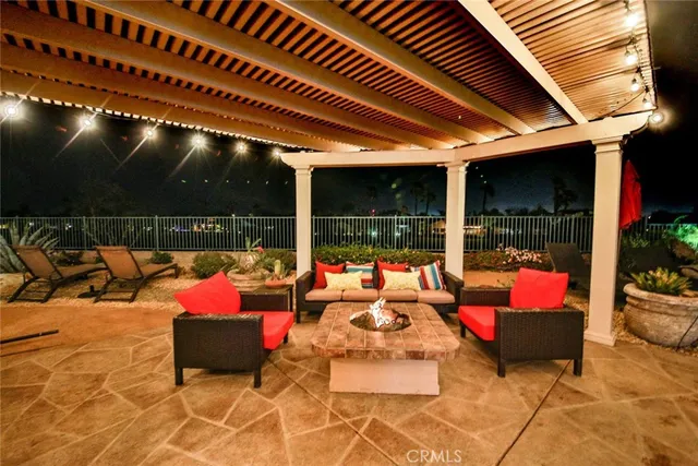 a outdoor space with patio lots of furniture and plants