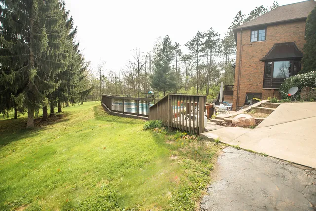 a view of a house with sitting area